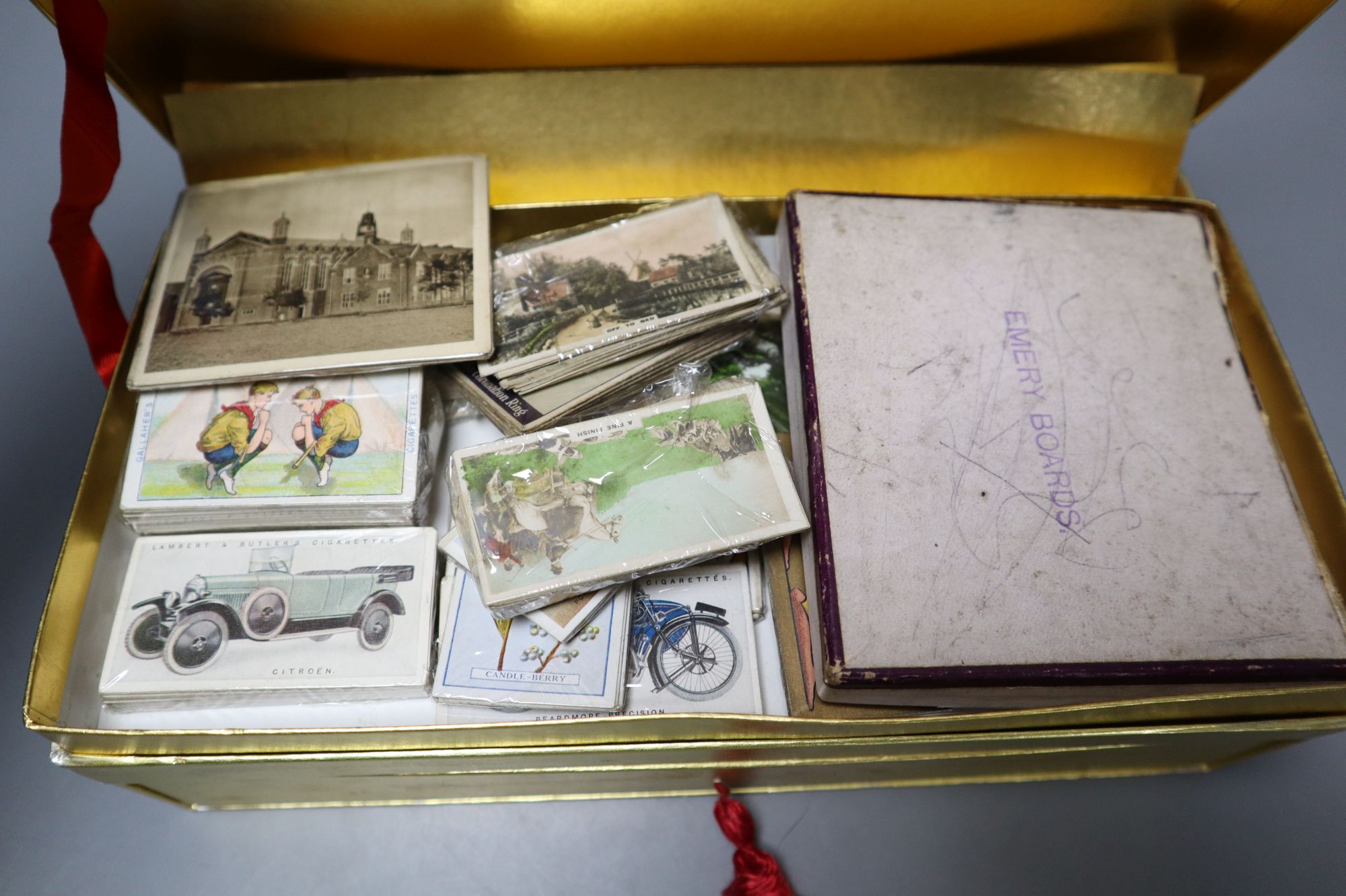 A large collection of cigarette cards, in albums and loose